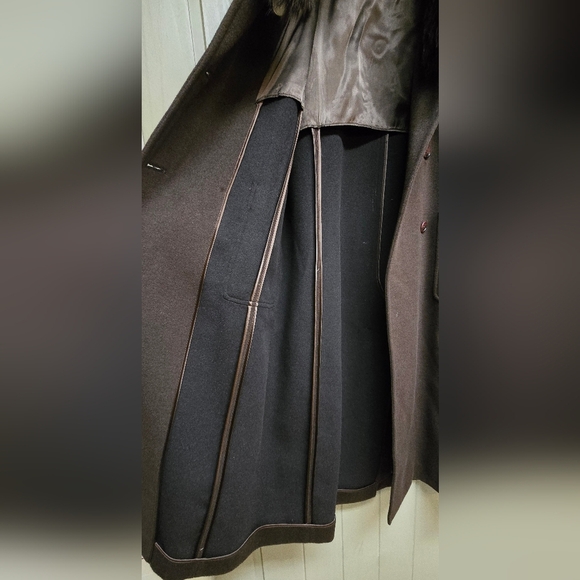 C* - Jaeger Wool & Angora long fur coat - Picture 7 of 13